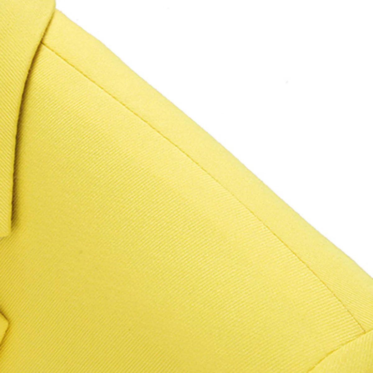 2-Piece Slim Fit Simple Designed Yellow Suit