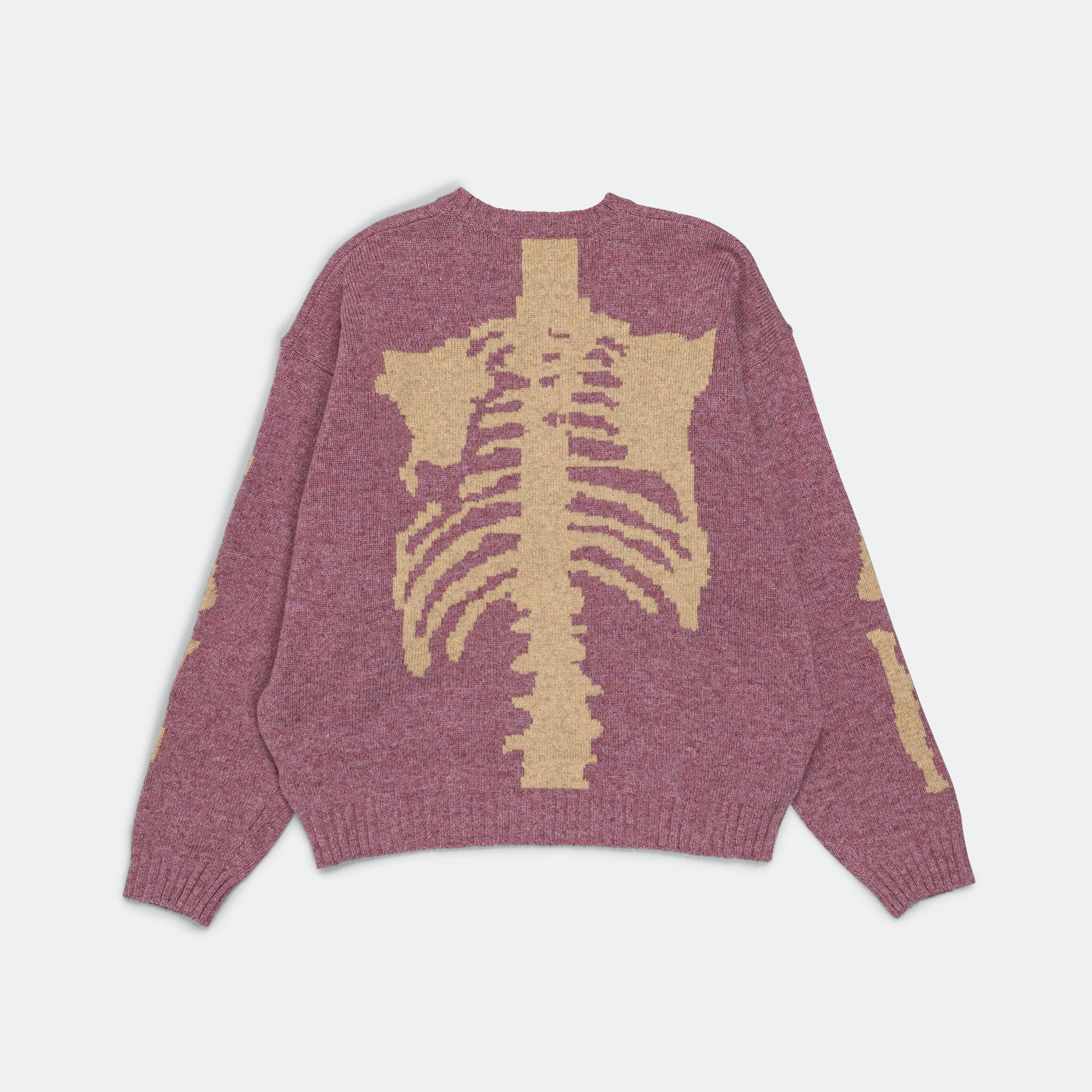 5G Wool BONE Crew Sweater - Light Purple