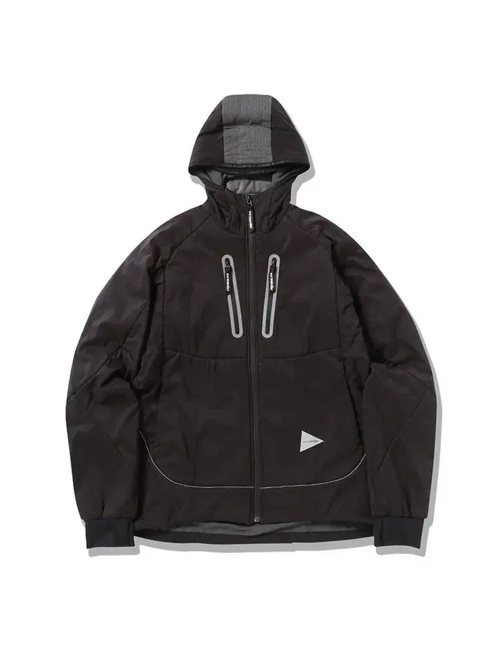 And Wander Alpha AIR Hoodie Jacket Black