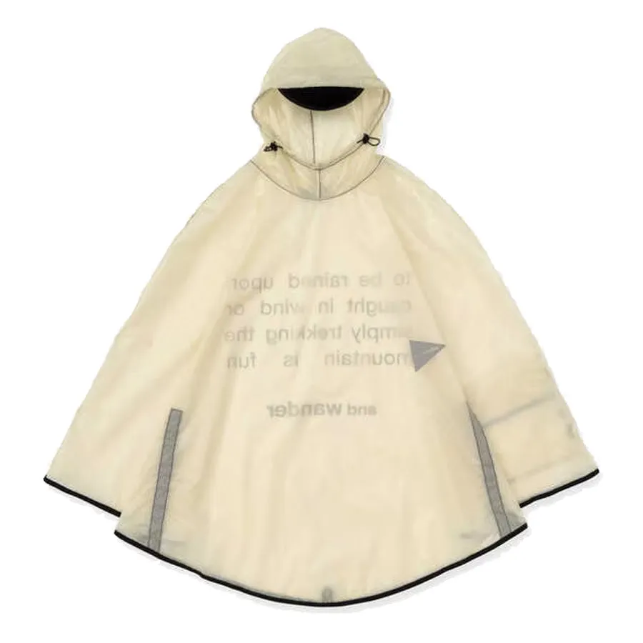 And Wander Sil Poncho Off White