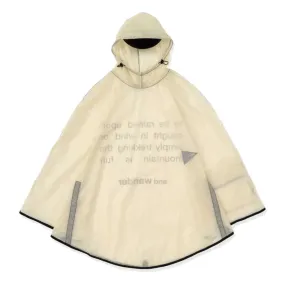 And Wander Sil Poncho Off White