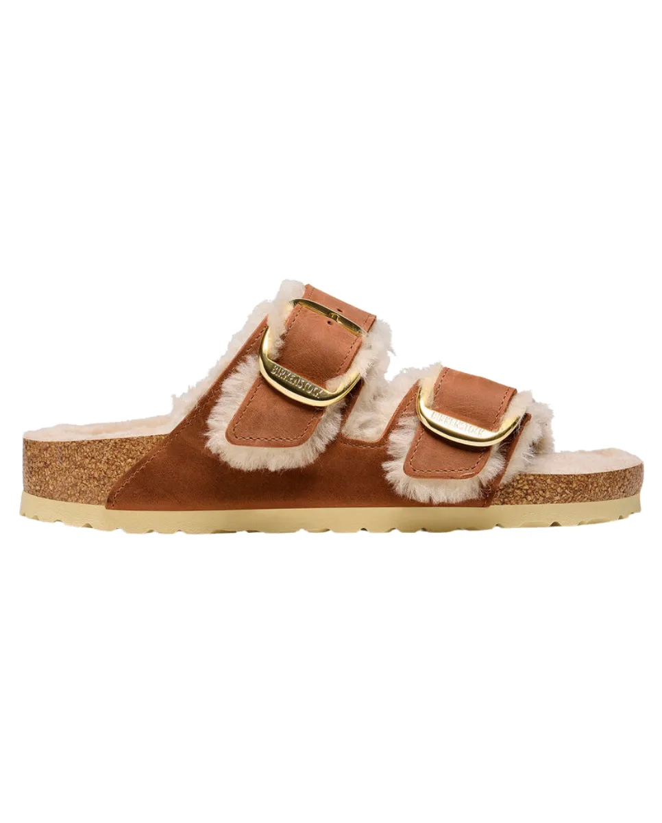 Arizona Big Buckle Shearling Cognac