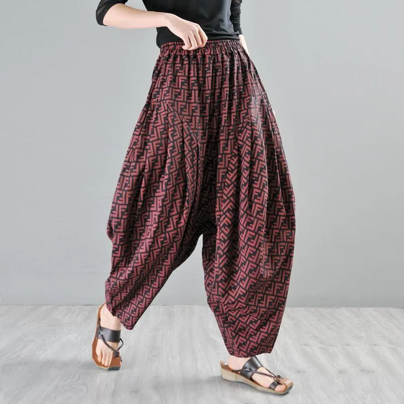 Babakud Loose Casual Hanging Radish Summer Harem Pants