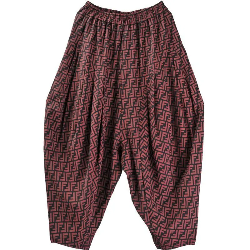 Babakud Loose Casual Hanging Radish Summer Harem Pants