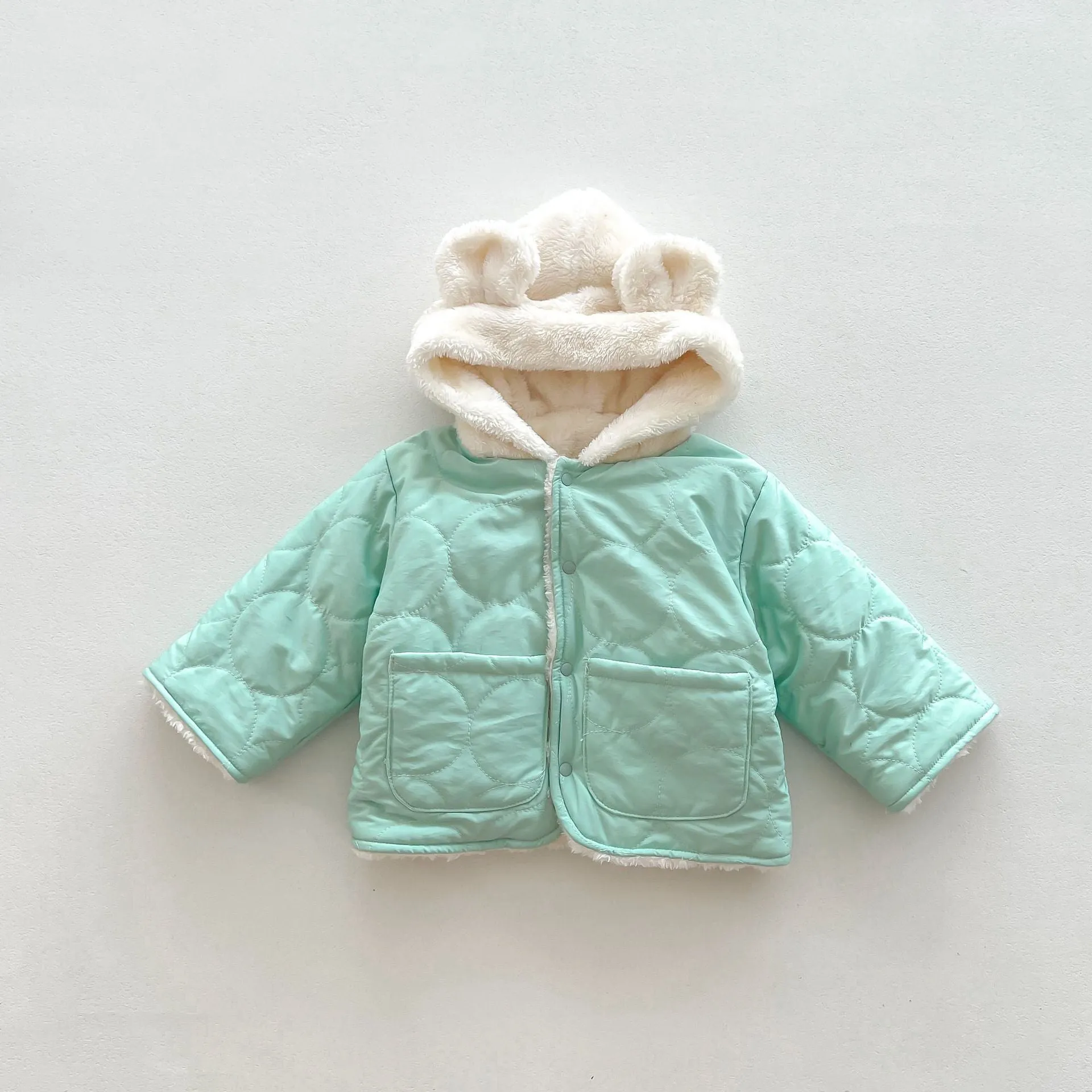 Baby Kid Girls Solid Color Jackets Outwears Wholesale 231019133