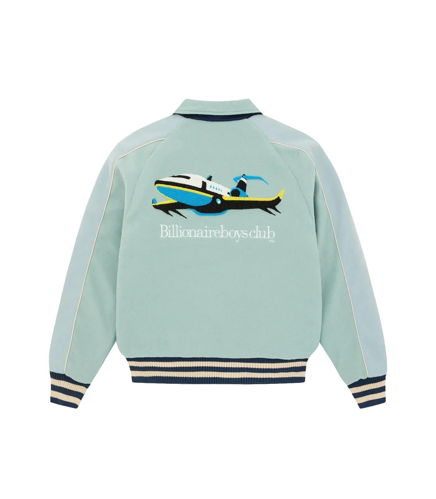 BILLIONAIRE BOYS CLUB VARSITY JACKET TEAL