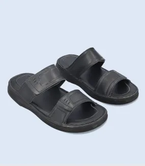 BM4821-BLACK-Men Comfort Slipper