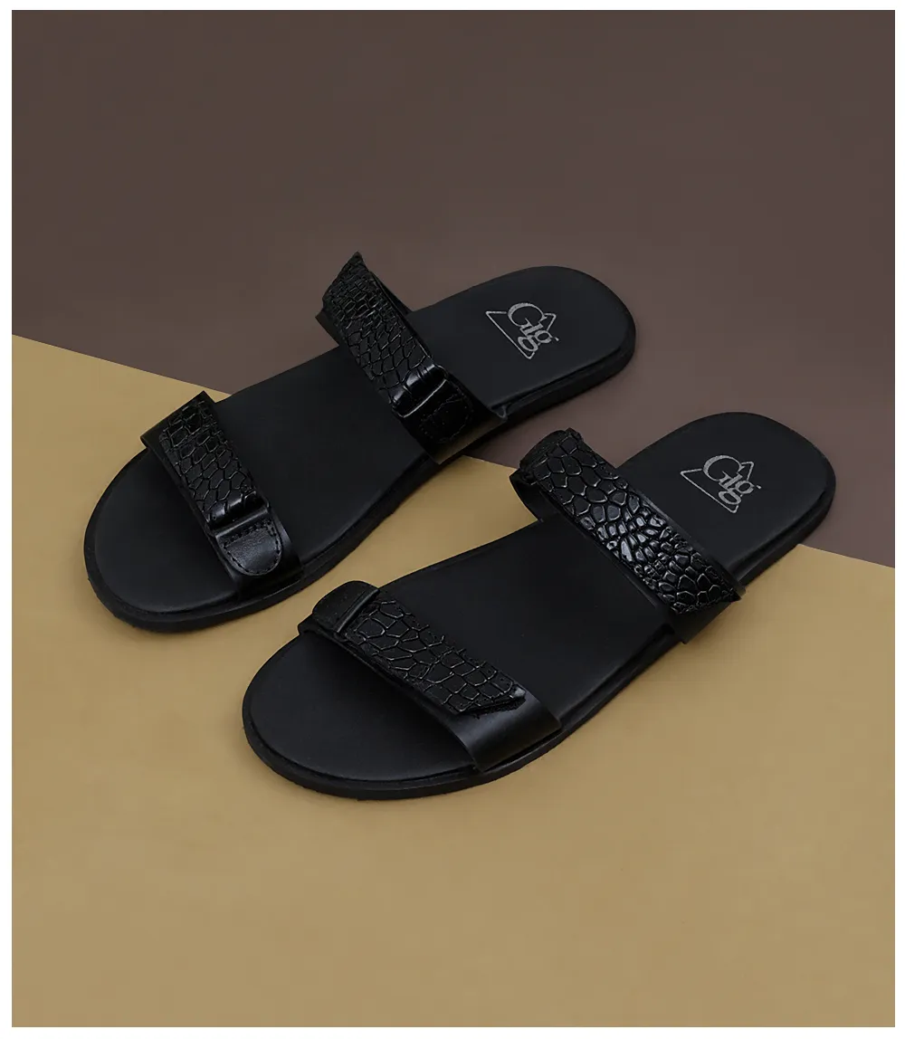 BM4984-BLACK-Men Slipper