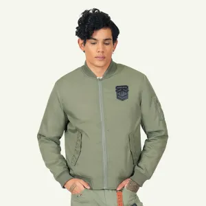 BOMBER JKT AVN PATCH MEN'S JACKET -   VETIVER