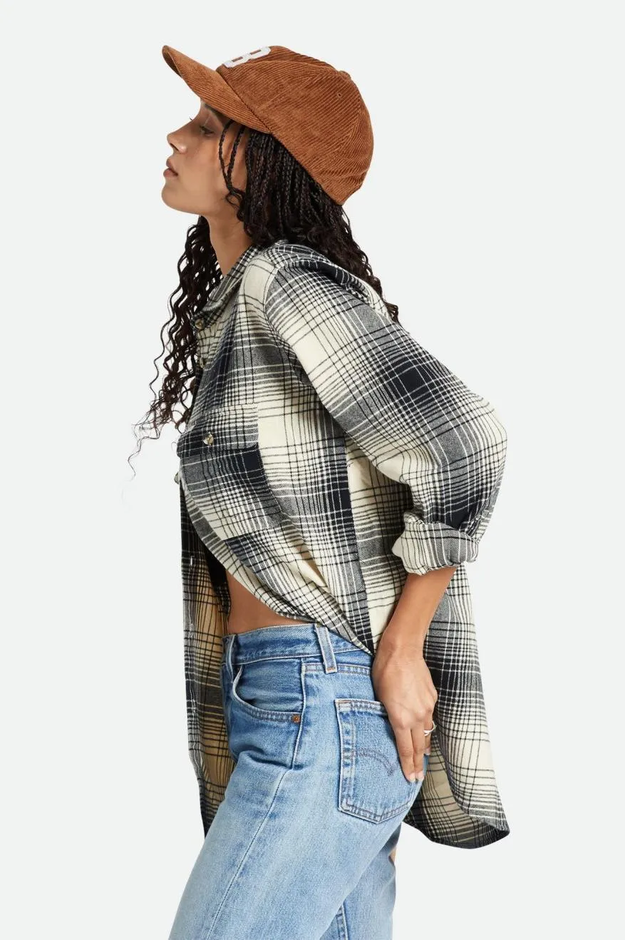 Bowery Boyfriend Flannel - Biscotti/Black