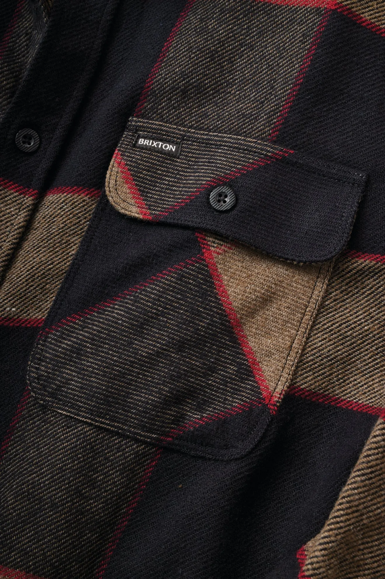 Bowery L/S Flannel - Heather Grey/Charcoal