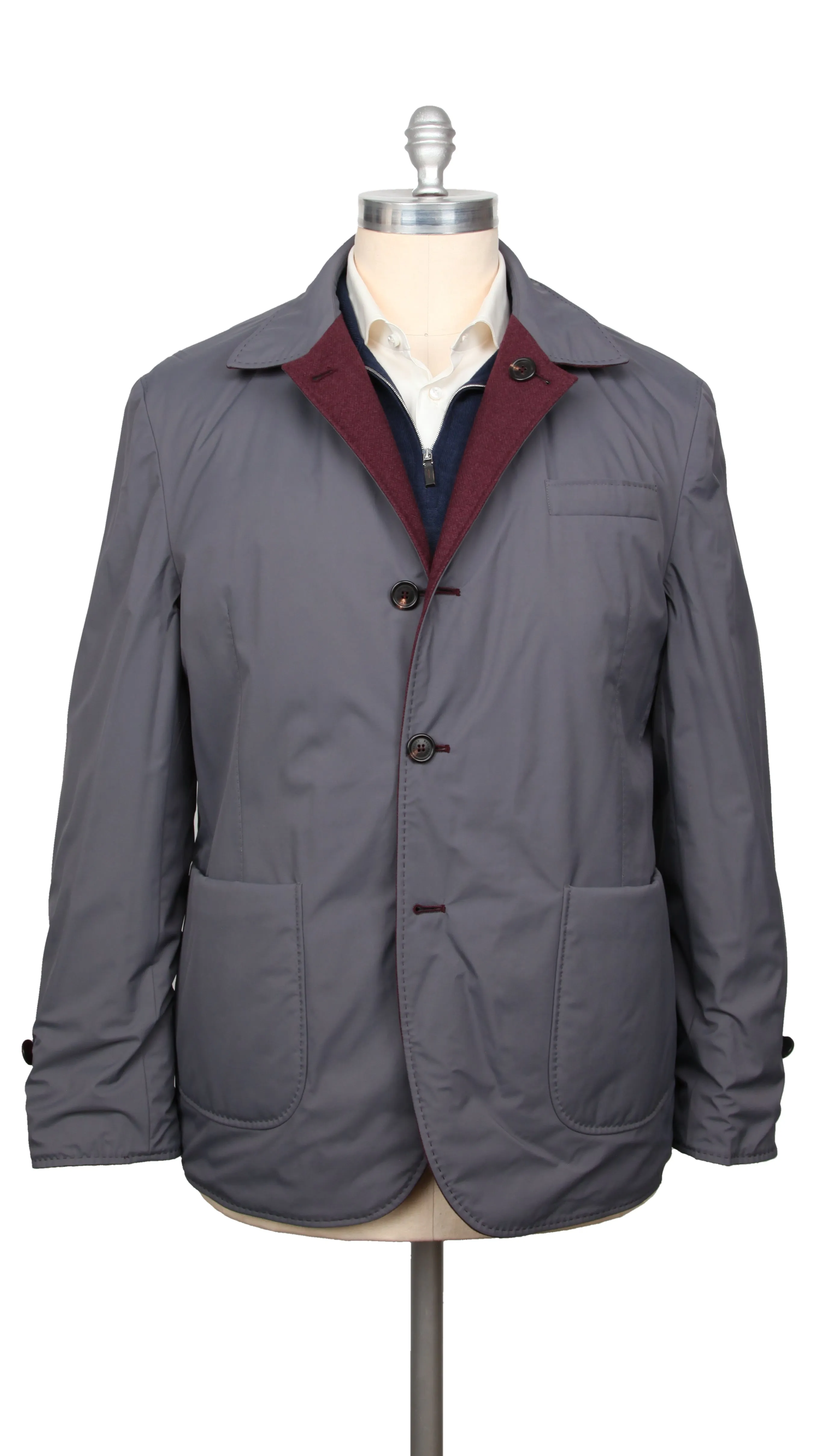 Brunello Cucinelli Burgundy Red Jacket