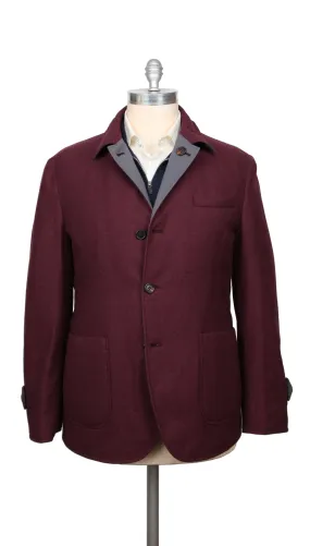 Brunello Cucinelli Burgundy Red Jacket