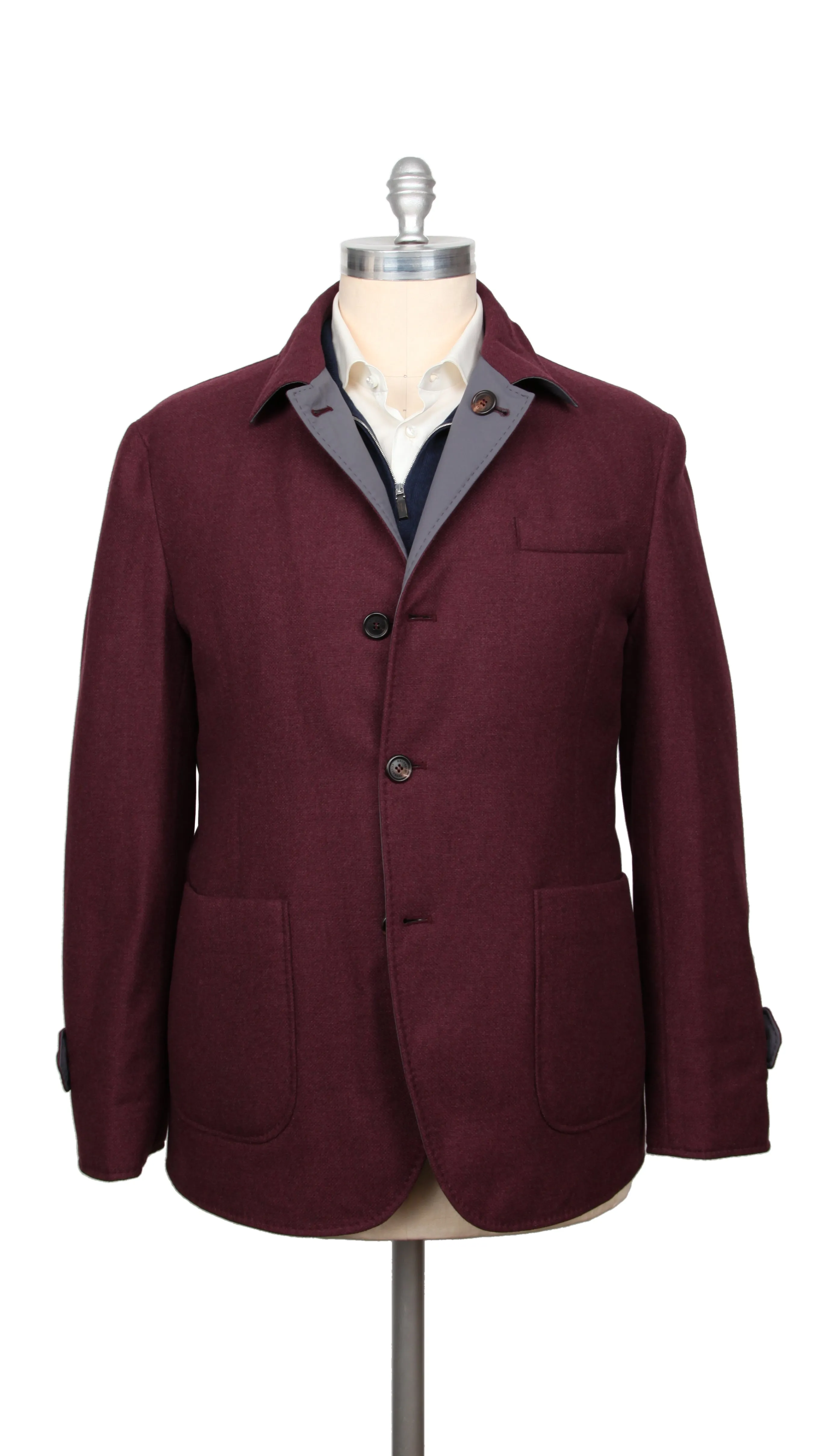 Brunello Cucinelli Burgundy Red Jacket