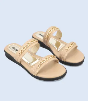 BW9202-Beige-Women Slipper