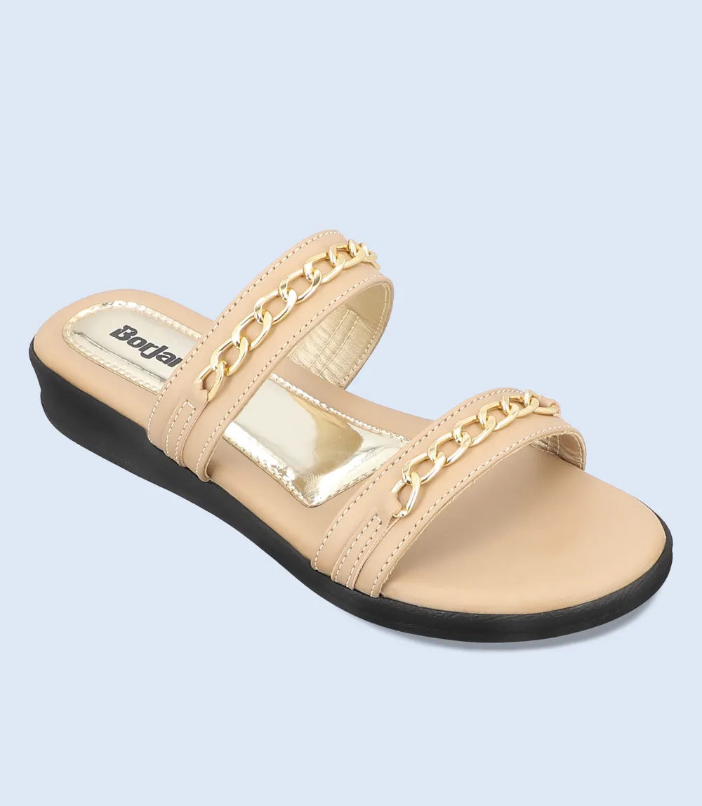 BW9202-Beige-Women Slipper