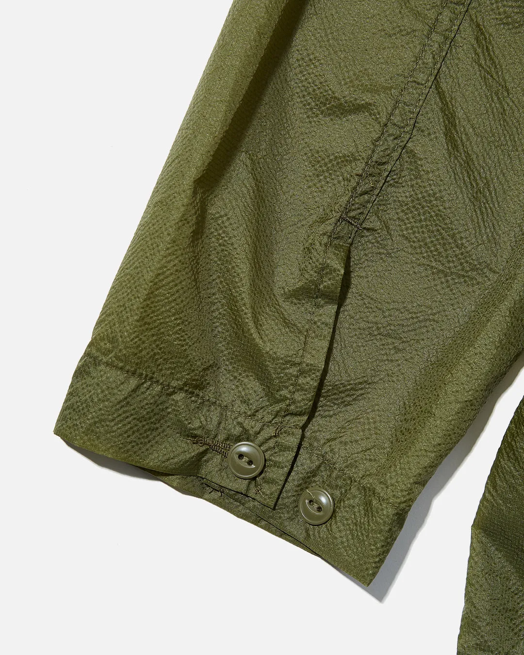 Cagoule Shirt - Olive Nylon Micro Ripstop