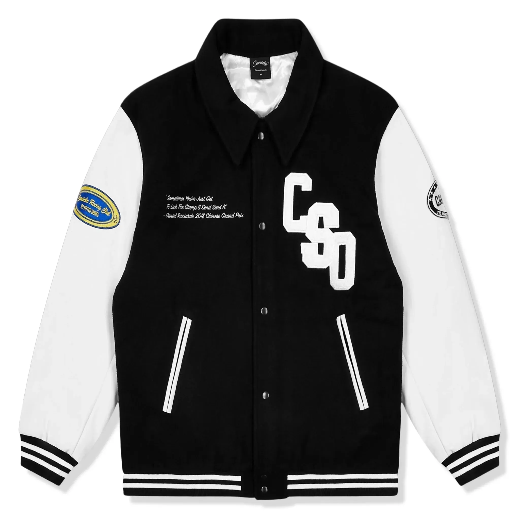 Carsicko Racing Club Black Varsity Jacket