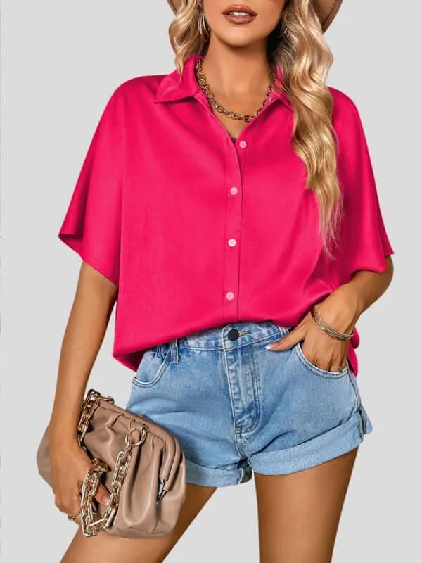 Casual Short Sleeved Women Shirt