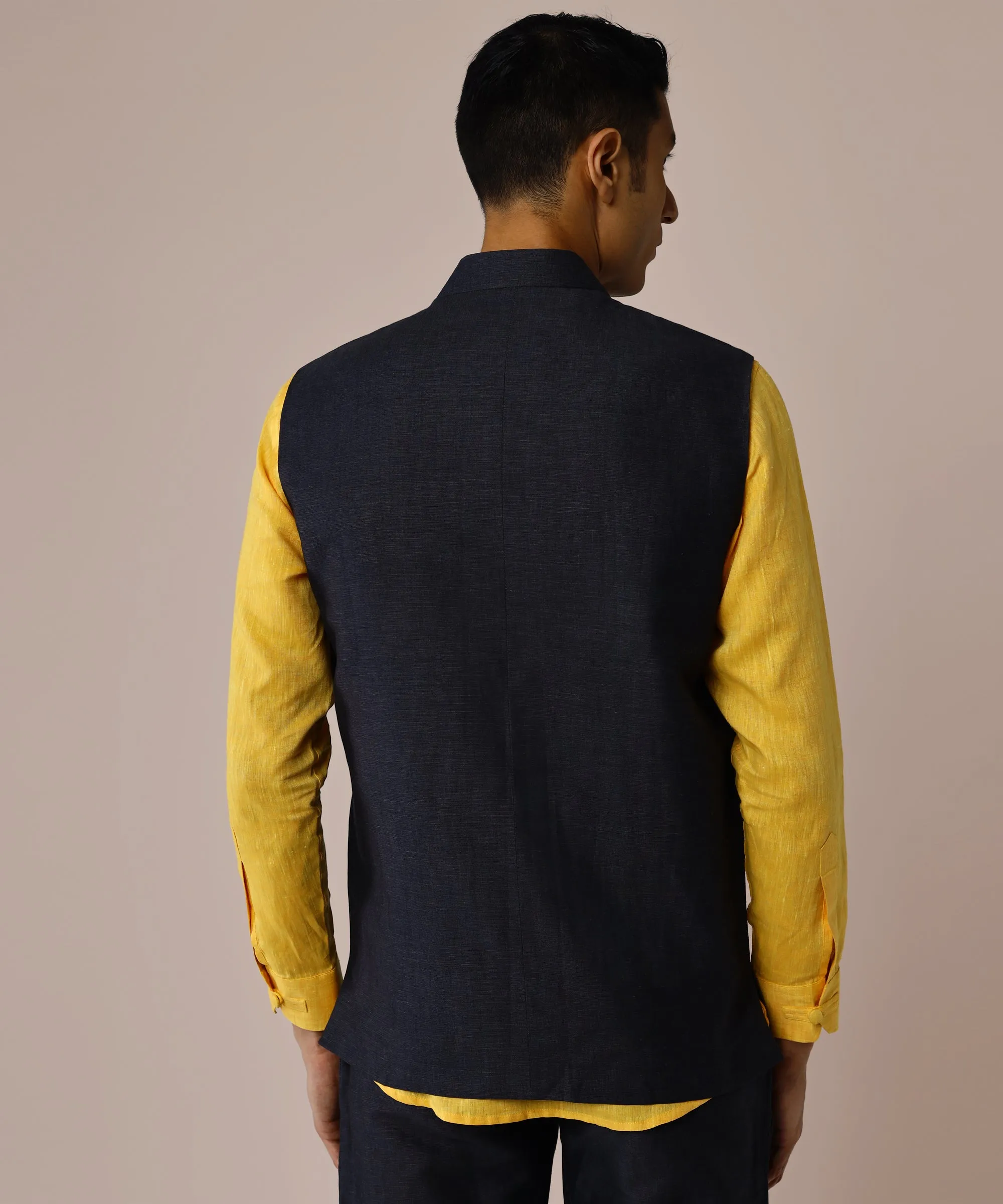 Charcoal Black Nehru Jacket