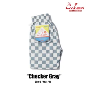 Cookman Chef Short Pants - Checker : Gray