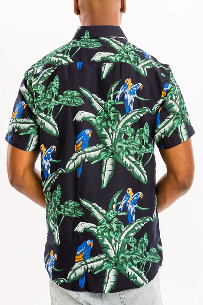 Digital Print Hawaiian Short Sleeve Shirt