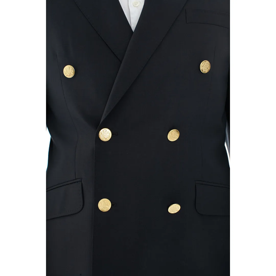 DOUBLE BREASTED BLAZER NAVY