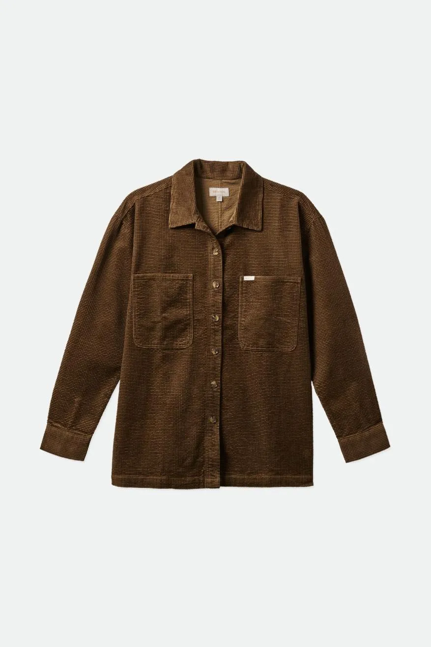 Dundee Corduroy Overshirt - Desert Palm