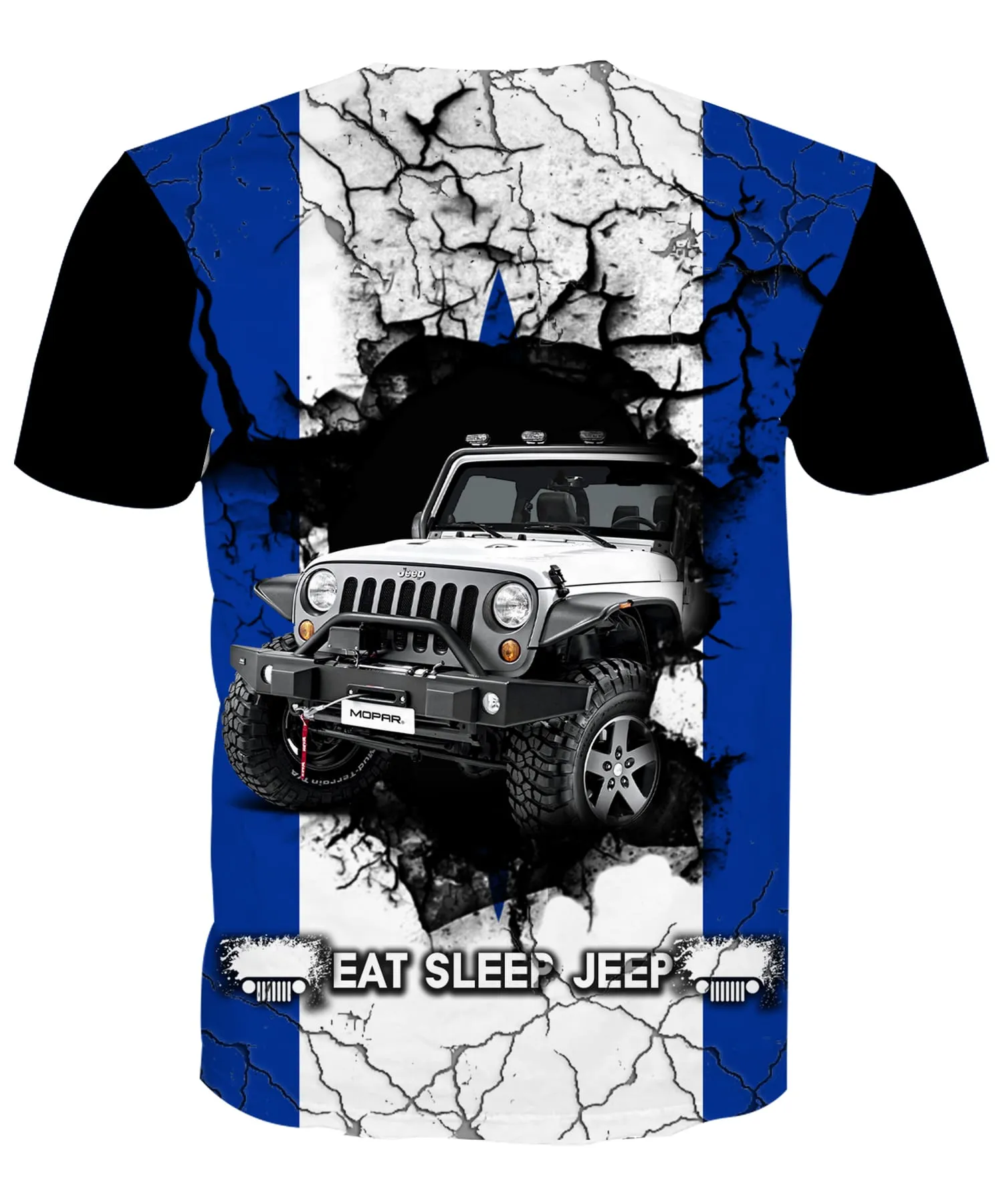 Eat Sleep Jeep Flag - Quebec