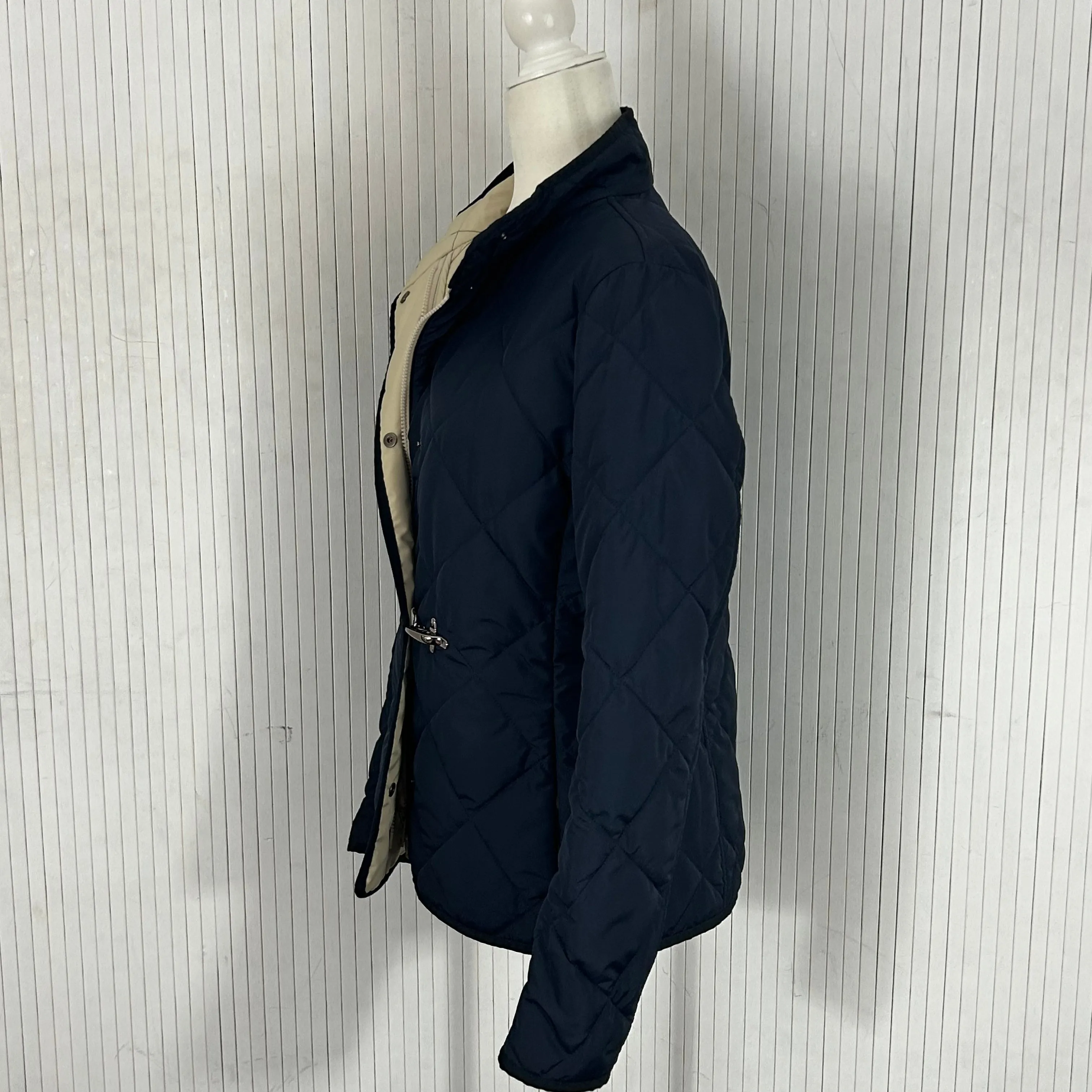 Fay Brand New Navy Quilted Lightweight Jacket M