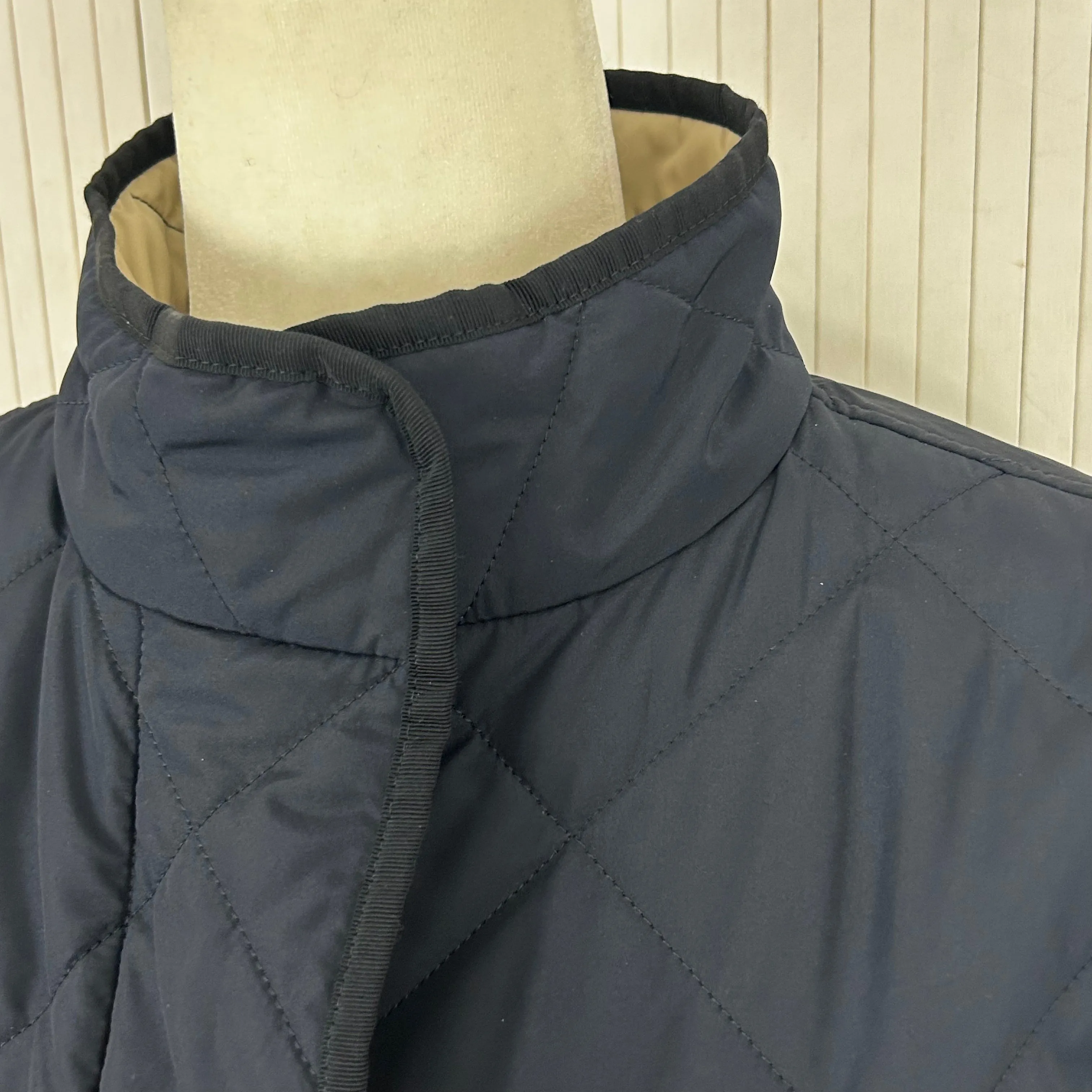 Fay Brand New Navy Quilted Lightweight Jacket M