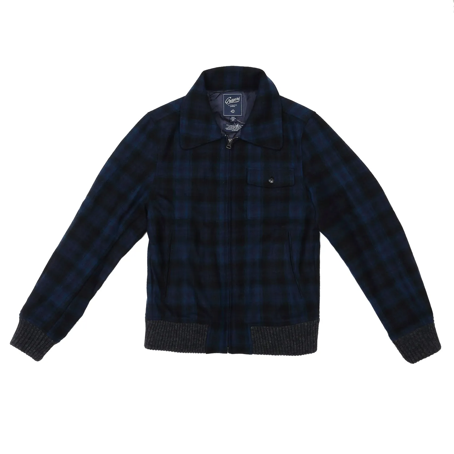 Grayers - Navy Plaid Jacket - Navy