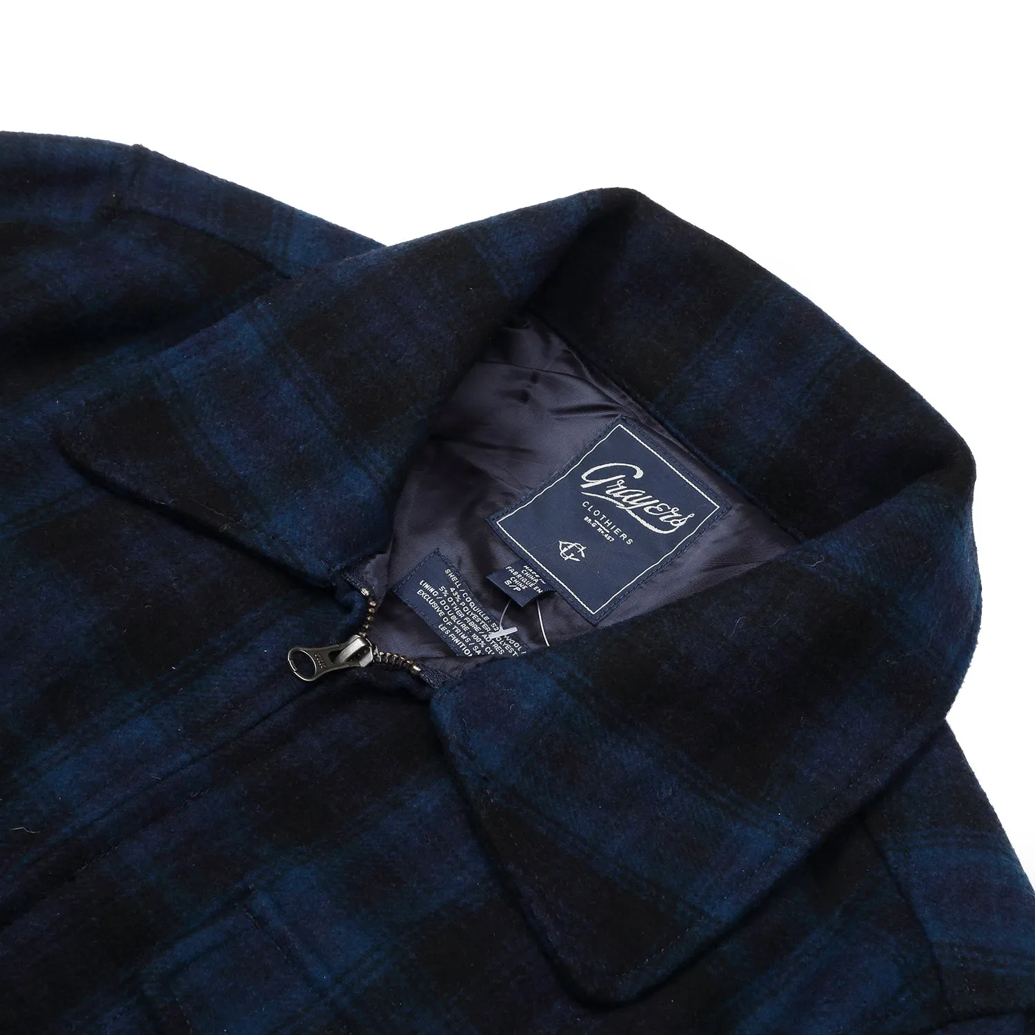 Grayers - Navy Plaid Jacket - Navy