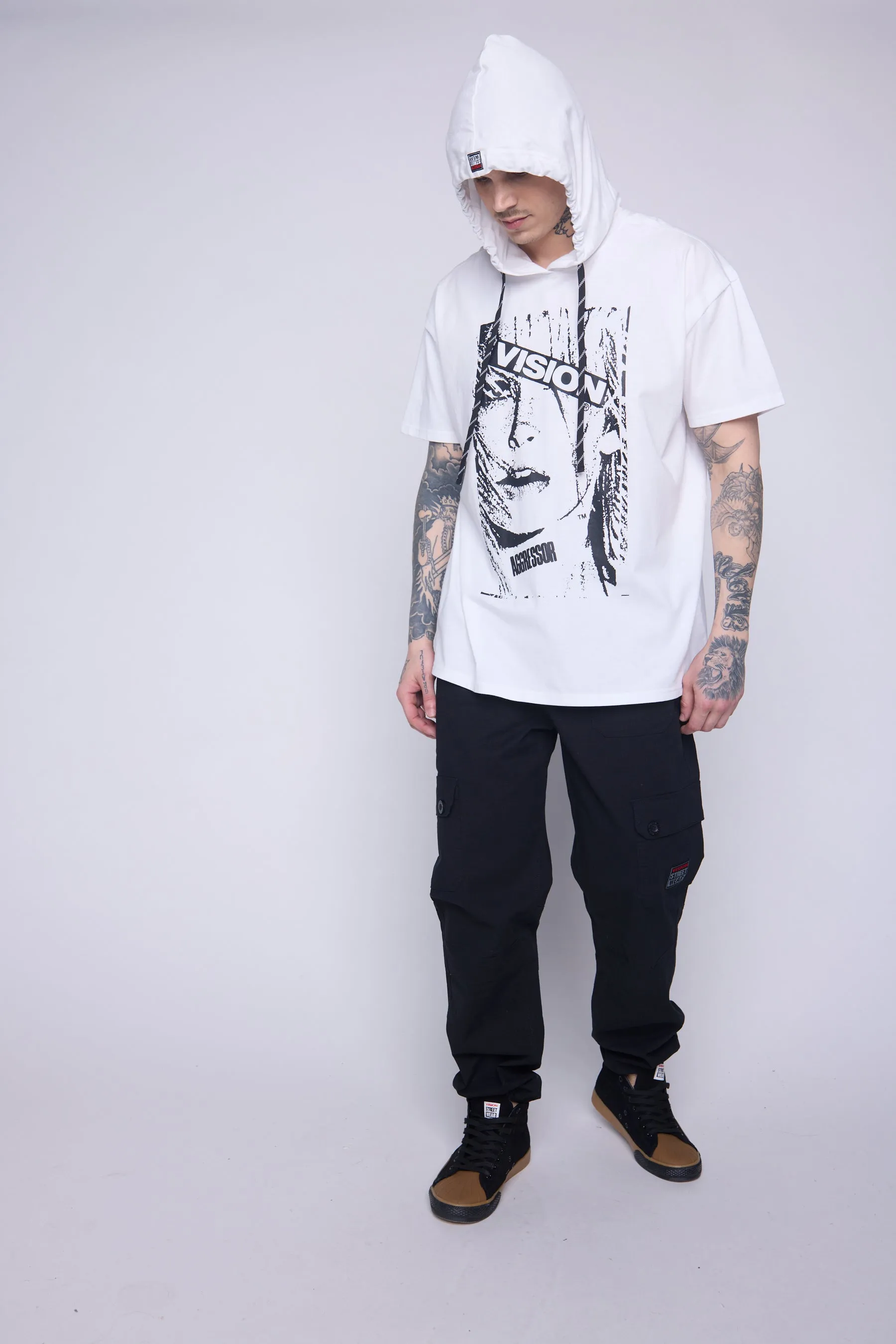 Hooded Short Sleeve Fooler - Ivory