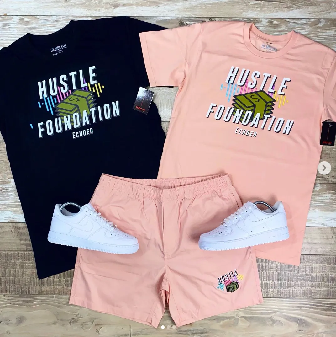 Hustle Foundation Shorts (Pink) /D1