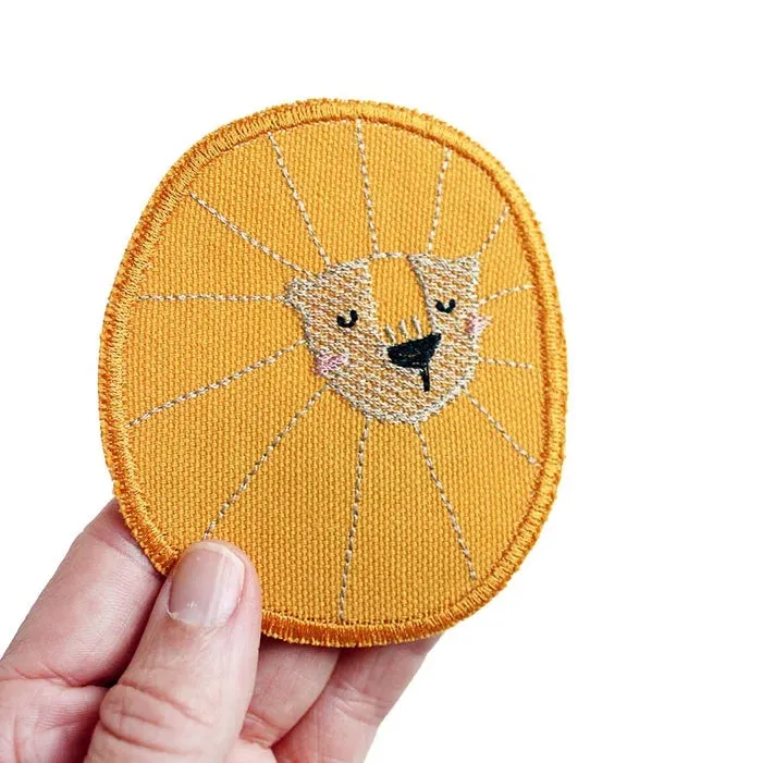 Iron On Patches Embroidered I Lion