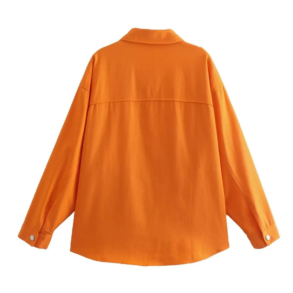 Jera Orange Denim Jacket