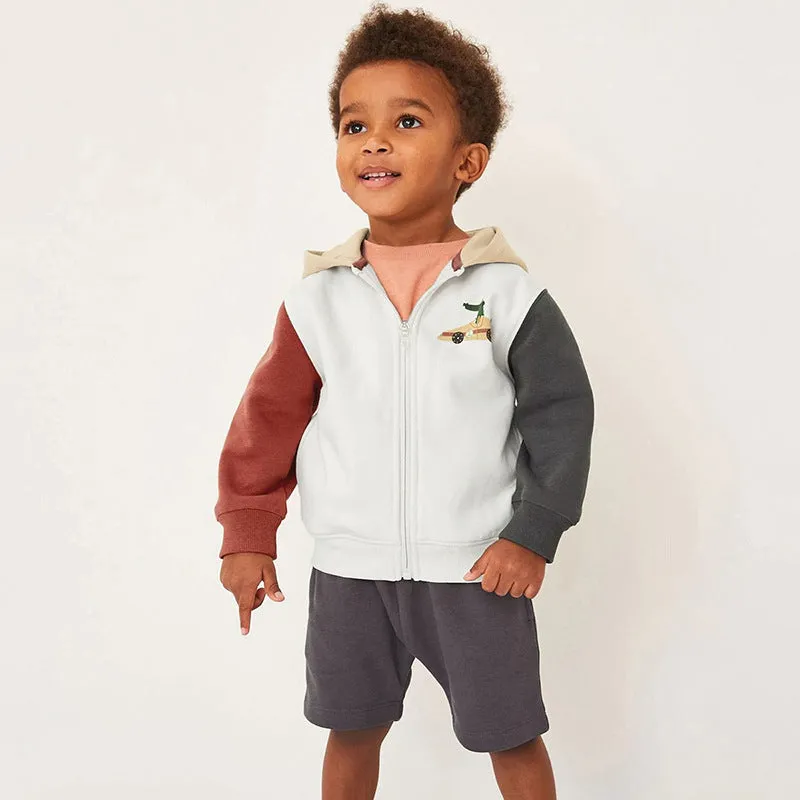 Kid Boys Color-blocking Crocodile Jackets Outwears Wholesale 231130274