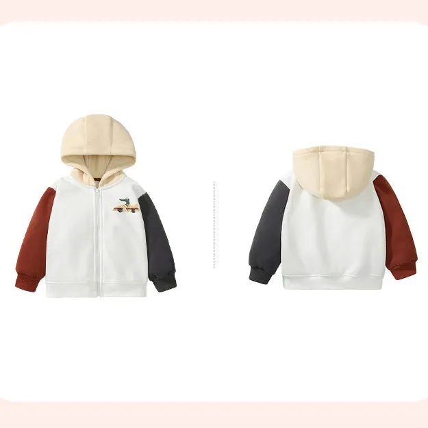 Kid Boys Color-blocking Crocodile Jackets Outwears Wholesale 231130274