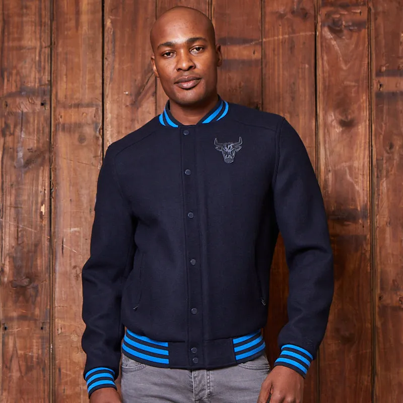 Mens Kingsley Campus Midnight Bomber Jacket - Stylish, Comfortable, and Versatile Outerwear