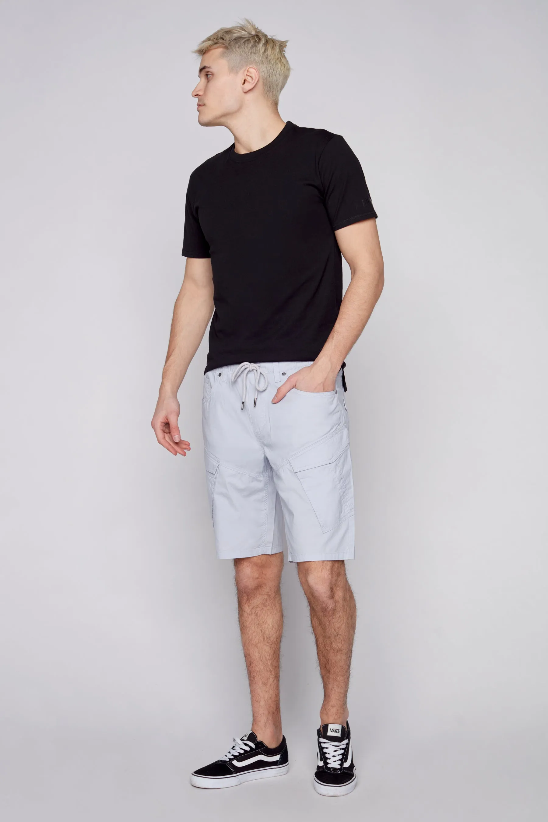 KRAVITZ - Mens Shorts With bellowed Cargo pockets - Frost Blue