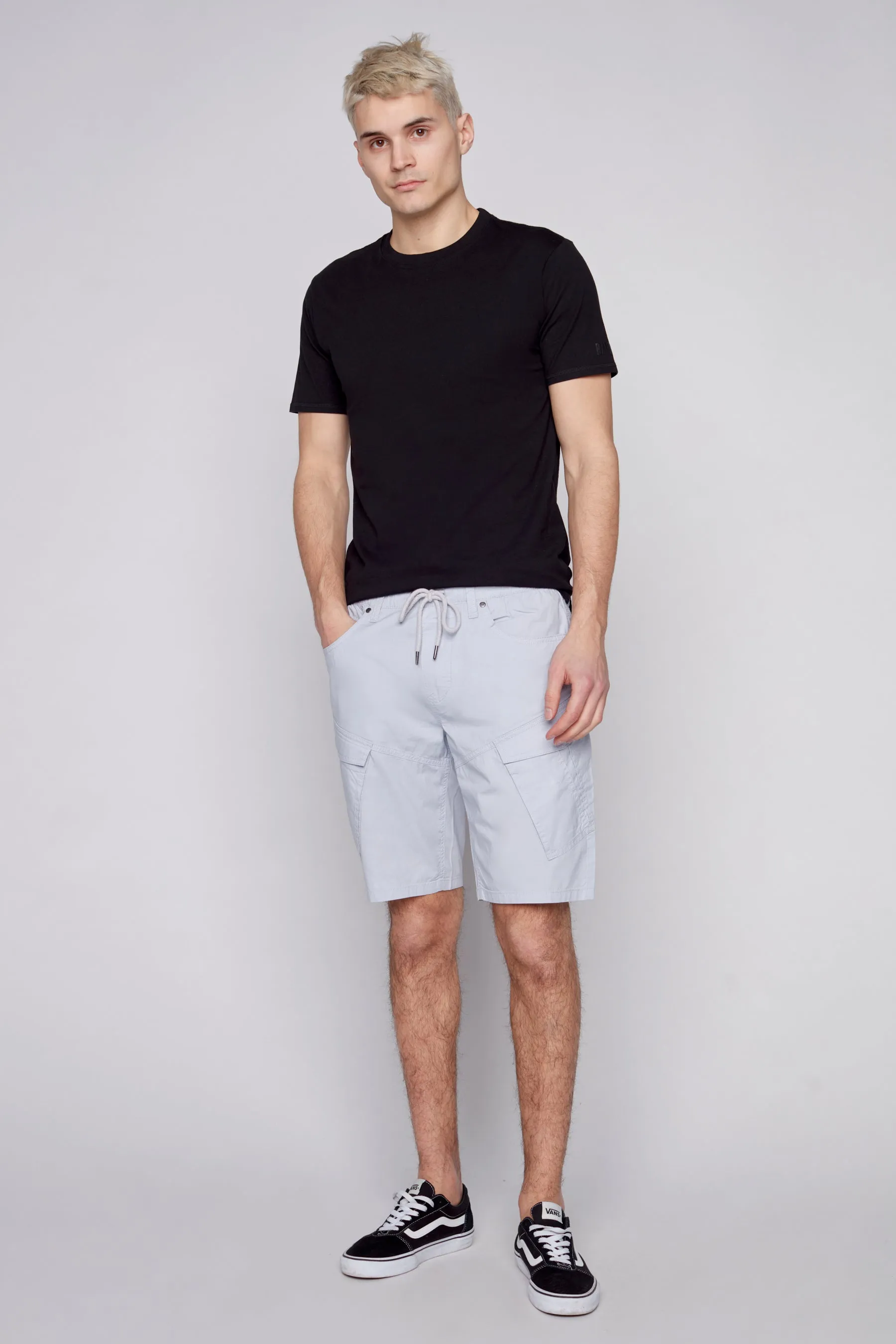 KRAVITZ - Mens Shorts With bellowed Cargo pockets - Frost Blue