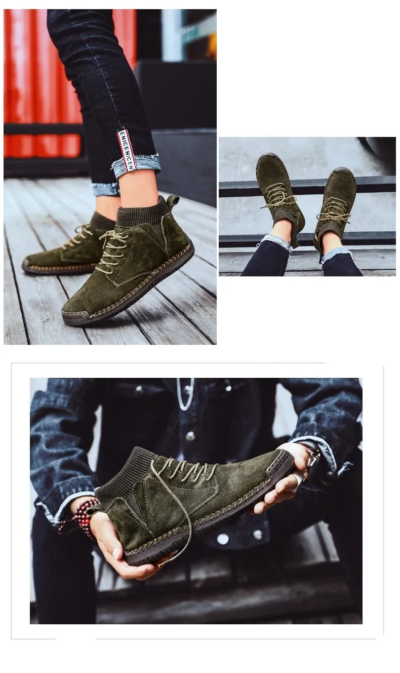 Men Fashion Casual Ankle Boots