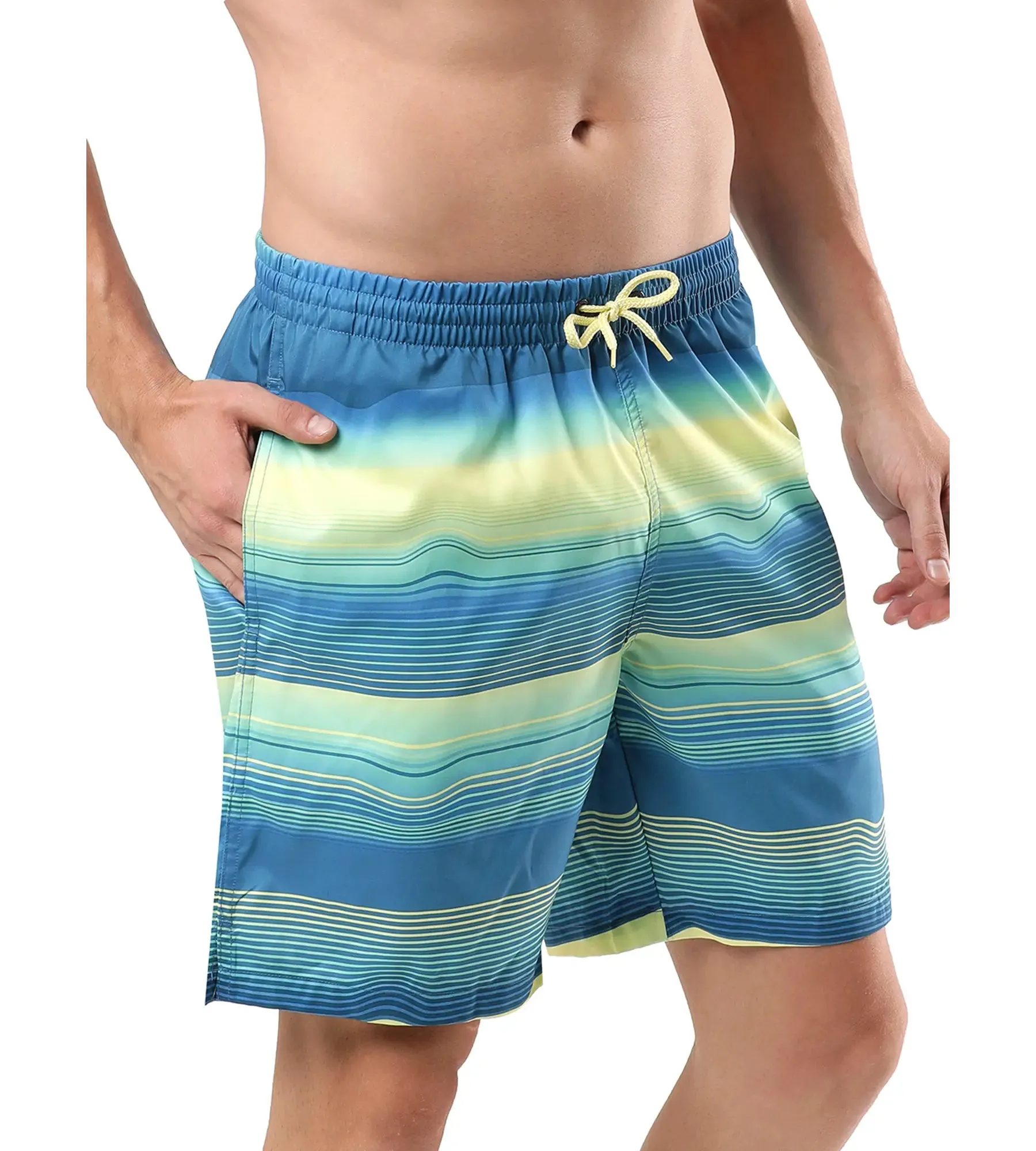 Men's Placement Leisure' Watershorts - Marine Blue  &  Pulcino