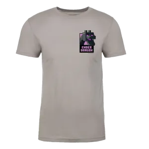 Minecraft Ender Dragon Badge Adult Short Sleeve T-Shirt