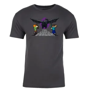 Minecraft Fight The Ender Dragon Adult Short Sleeve T-Shirt