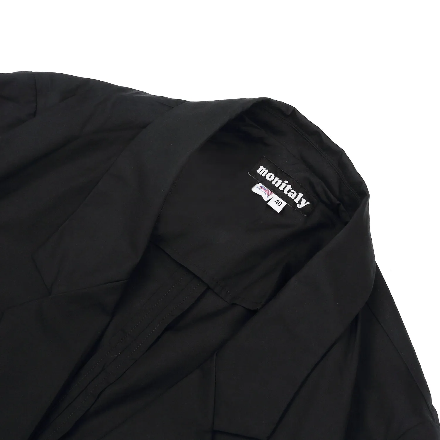 Monitaly - Dropped Lapel Blazer - Black