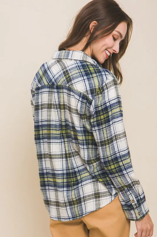 Plaid Long Sleeve Button Down Flannel