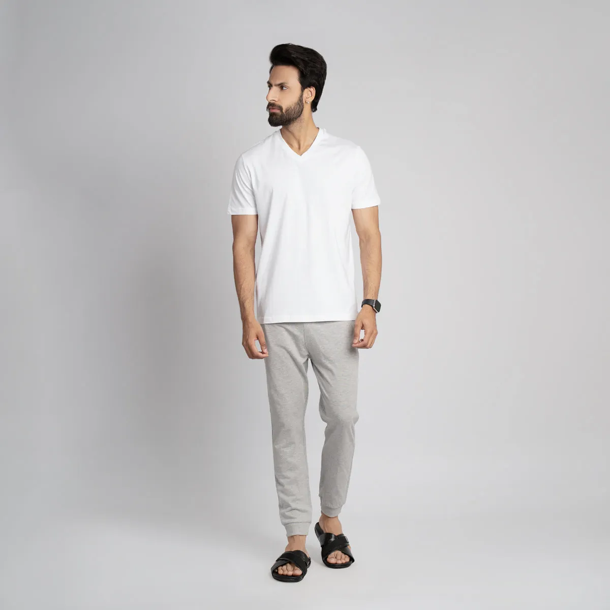 Plain Casual Trouser-HSSM-9230008