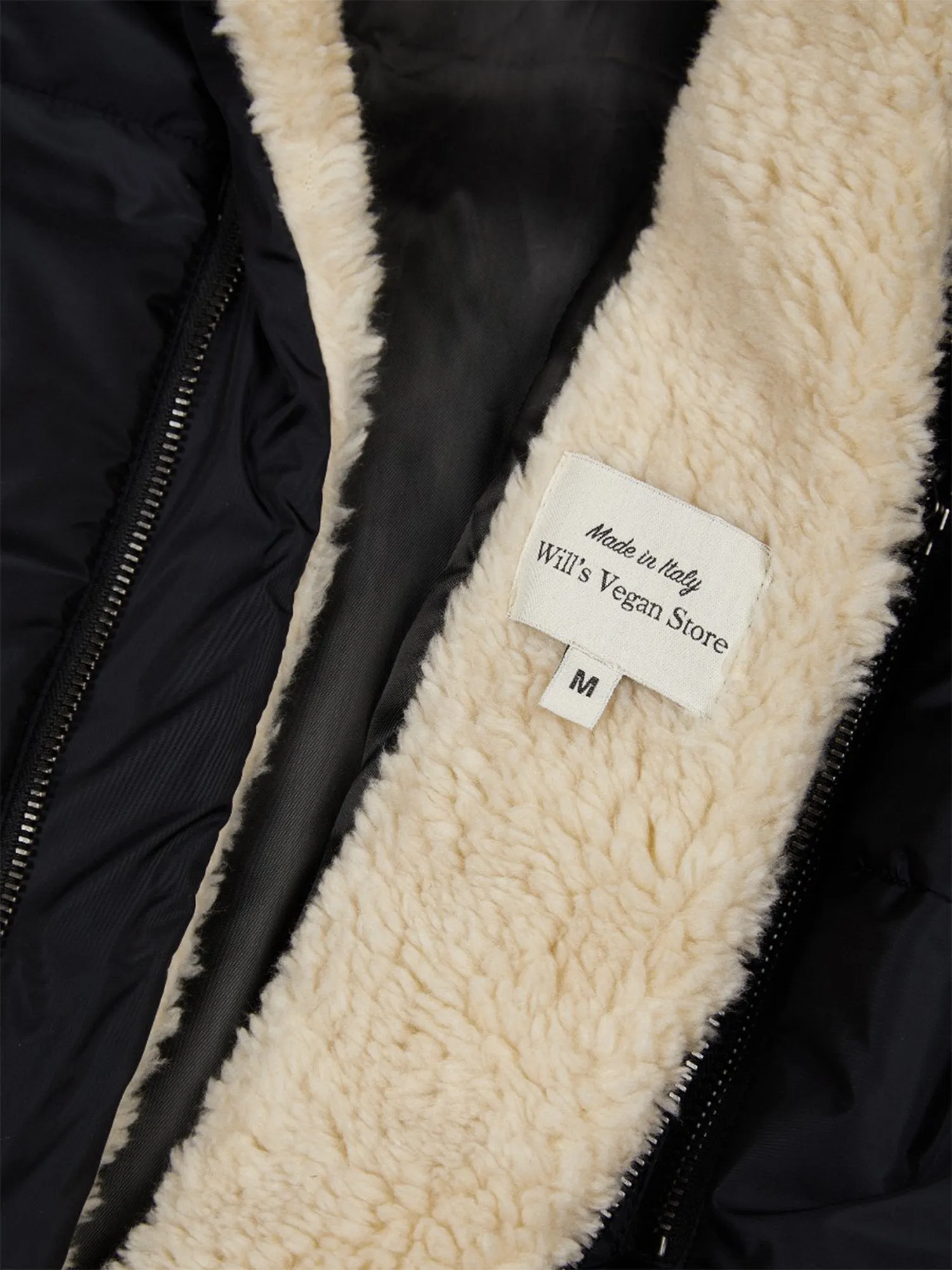 Recycled Vegan Shearling Puffer